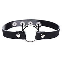 Чокер Master Series Kinky Kitty Ring Slim Choker - Black
