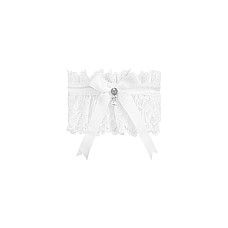 Ажурная подвязка Obsessive Amor Blanco garter, white