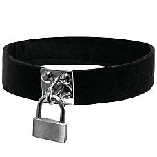 Чокер с замочкомSex And Mischief - Lock & Key Collar, полиэстер, на липучке