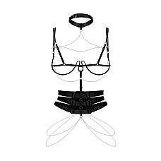 Портупея Obsessive Premisis Black harness S/M/L