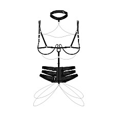Портупея Obsessive Premisis Black harness S/M/L