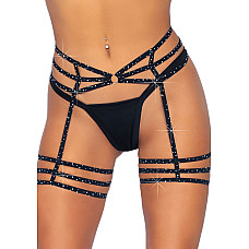 (SALE) Leg Avenue Rhinestone garter strapps