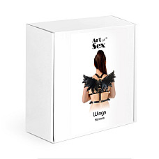Женская портупея Art of Sex - Wings белая L-2XL, экокожа