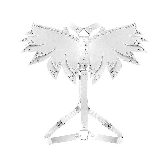 Женская портупея Art of Sex - Wings белая XS-M, экокожа