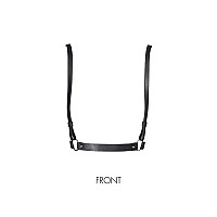 Портупея Bijoux Indiscrets MAZE - X Harness Black, экокожа