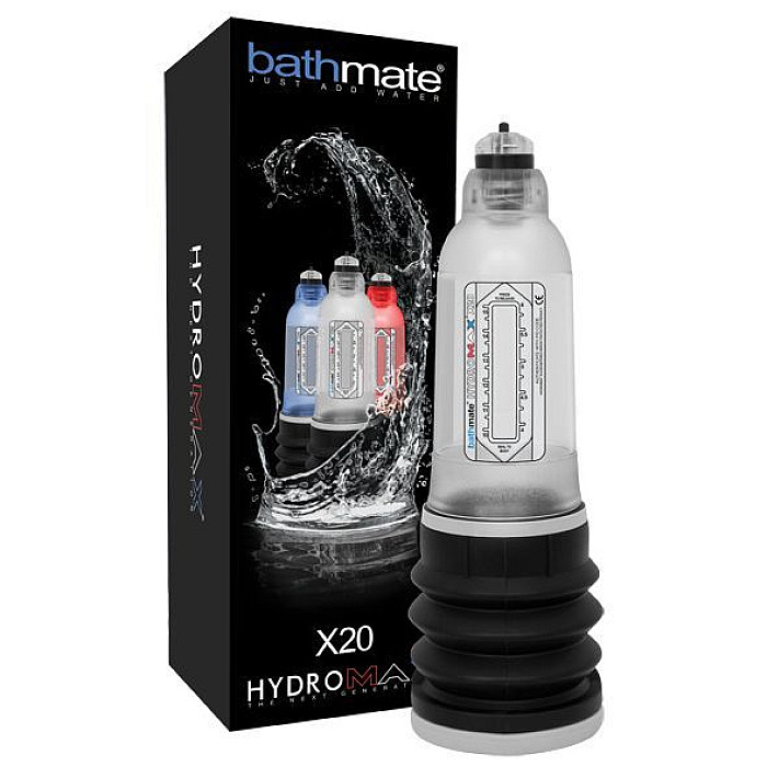 Гидропомпа Bathmate Hydromax 5 Clear, для члена длиной от 7,5 до 12,5 см, диаметр до 4,5 см