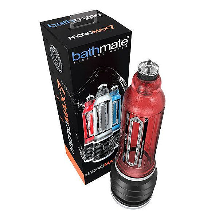 Гидропомпа Bathmate Hydromax 7 Red, для члена длиной от 12,5 до 18 см, диаметр до 5 см