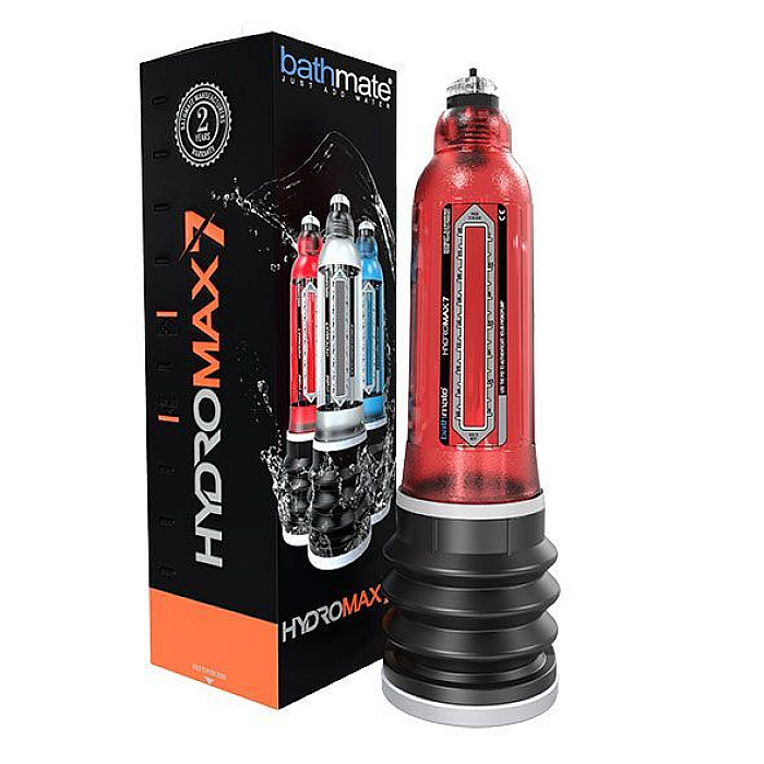 Гидропомпа Bathmate Hydromax 7 Red, для члена длиной от 12,5 до 18 см, диаметр до 5 см