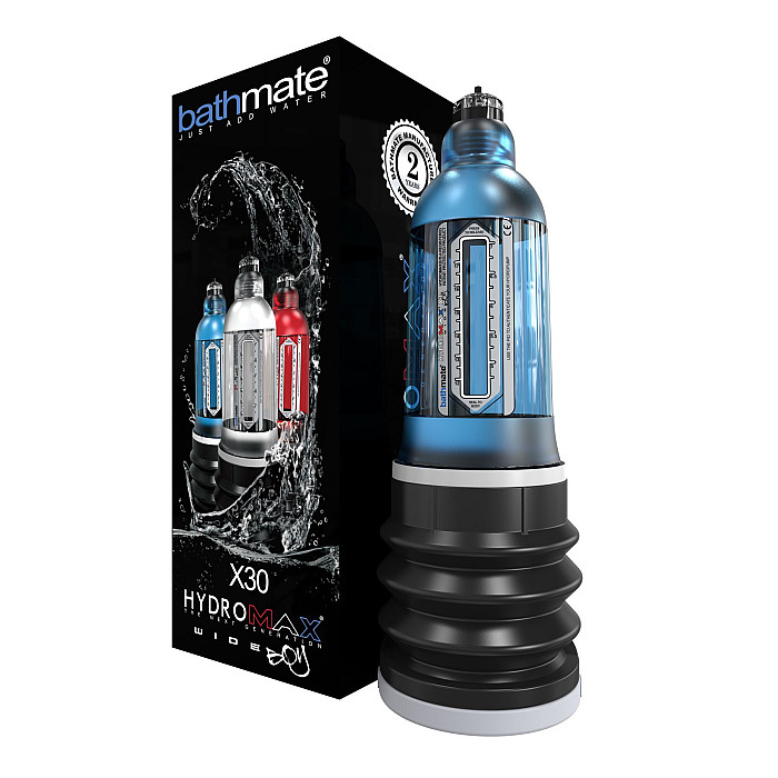 Гидропомпа Bathmate Hydromax 7 WideBoy Blue, для члена длиной от 12,5 до 18 см, диам. до 5,5 см