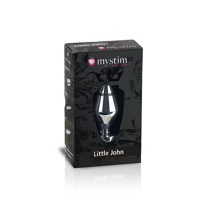 Металлическая анальная пробка Mystim Little John для электростимулятора, диаметр 4см