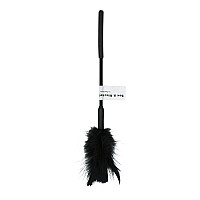 Метелочка-щекоталка Sex And Mischief - Feather Ticklers 7 inch Black, натуральные перья и пух