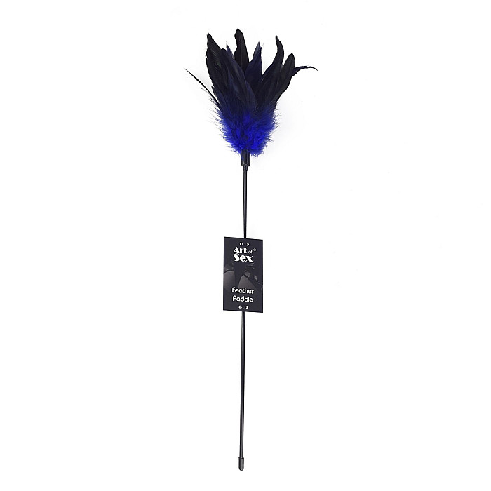 Лоскітка синя Art of Sex - Feather Paddle, перо молодого півня