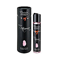 Массажное масло Plaisirs secrets Candy Floss (59 мл) с афродизиаками, съедобное, подарочная упаковка