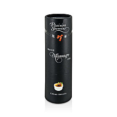 Массажное масло Plaisirs Secrets Creme Brulee (59 мл) с афродизиаками съедобное, подарочная упаковка