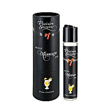 Массажное масло Plaisirs Secrets Pina Colada (59 мл) с афродизиаками, съедобное, подарочная упаковка