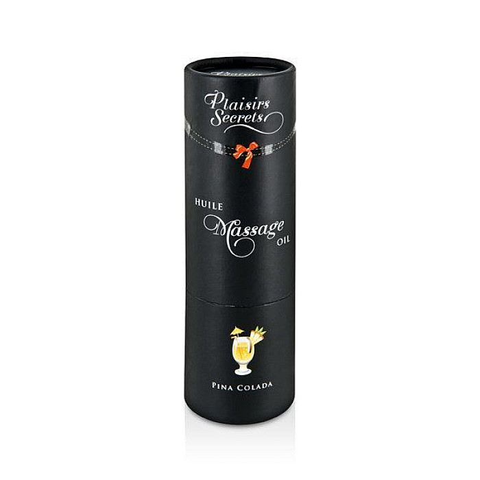 Масажна олія Plaisirs Secrets Pina Colada (59 мл) з афродизіаками, їстівна, подарункове паковання