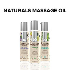 Массажное масло JO Naturals Massage Oil Coconut&Lime с натуральными эфирными маслами 120мл