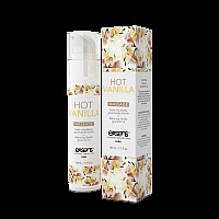 Массажное масло EXSENS Hot Vanilla 50мл разогревающее, без сахара, без парабенов, съедобное