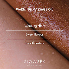 Разогревающее съедобное массажное масло Bijoux Indiscrets Slow Sex Warming massage oil