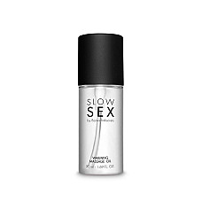 Разогревающее съедобное массажное масло Bijoux Indiscrets Slow Sex Warming massage oil