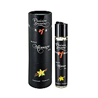 Масажна олія Plaisirs Secrets Vanilla (59 мл) з афродизіаками, їстівна, подарункове паковання