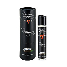 Массажное масло Plaisirs Secrets Coconut (59 мл) с афродизиаками, съедобное, подарочная упаковка