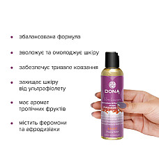 Массажное масло DONA Massage Oil - SASSY TROPICAL TEASE (110 мл) с феромонами и афродизиаками