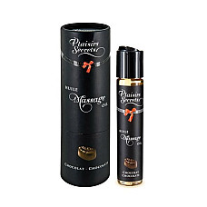 Массажное масло Plaisirs Secrets Chocolate (59 мл) с афродизиаками, съедобное, подарочная упаковка