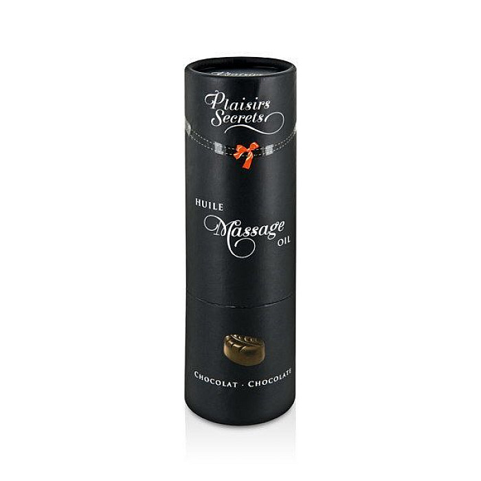 Массажное масло Plaisirs Secrets Chocolate (59 мл) с афродизиаками, съедобное, подарочная упаковка