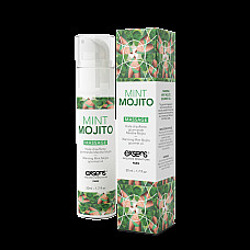 Масажна олія EXSENS Mojito 50мл розігрівальна, без цукру, без парабенів, їстівна