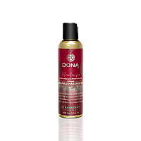 Масажна олія DONA Kissable Massage Oil Strawberry Souffle (110 мл) можна для оральних пестощів