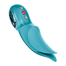 Вибратор для клитора Fun Factory VOLTA Aquamarine, гибкий двойной кончик