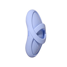 Смарт-вибратор для клитора Svakom Echo 2 Sky Blue, подогрев до 38 °C, съемная насадка на палец