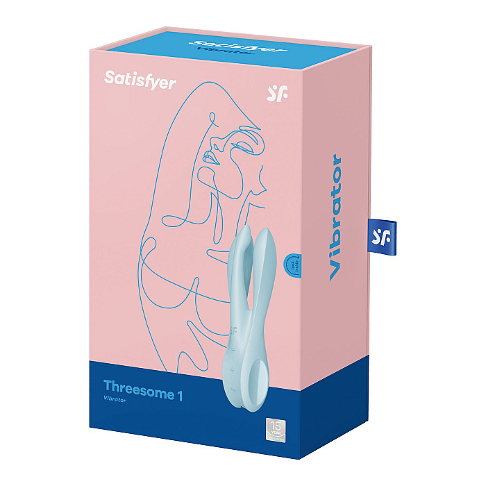 Кліторальний вібратор Satisfyer Threesome 1 Light Blue
