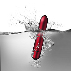 Віброкуля Rocks Off RO-90 mm 10 Speed ​​Scarlet Velvet матова
