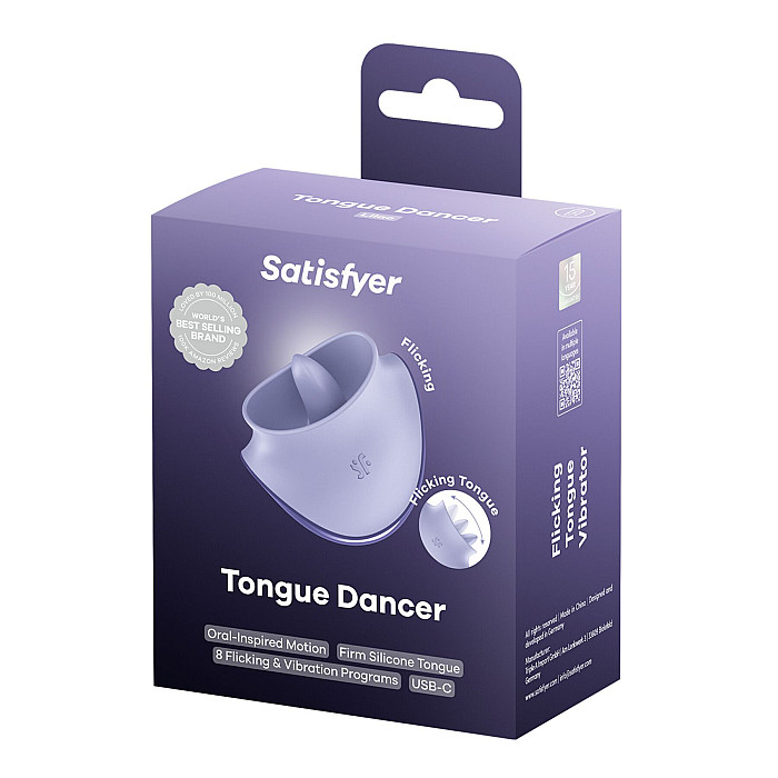 Вібростимулятор для клітора Satisfyer Tongue Dancer з язичком