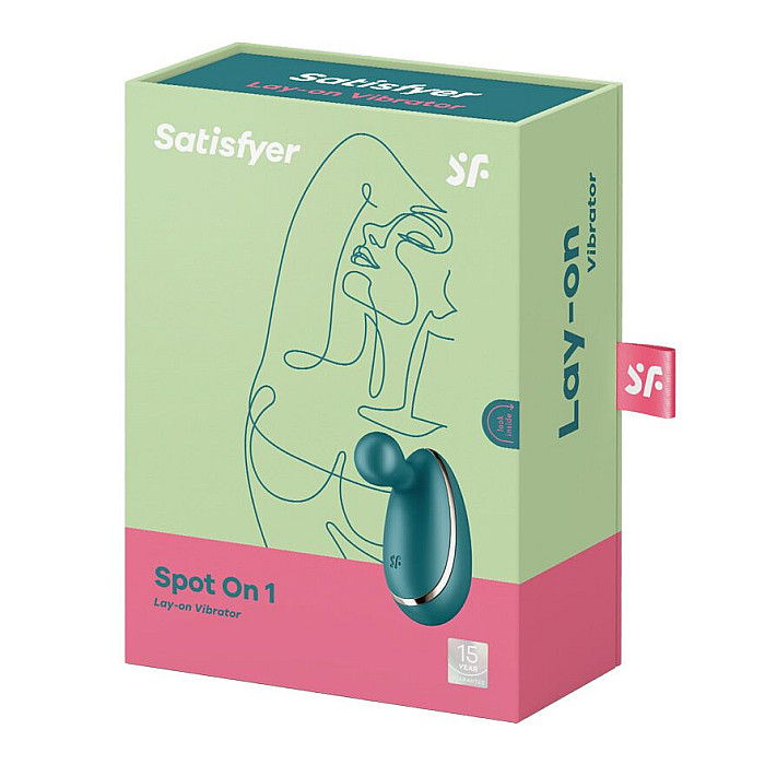 Вибратор для наружной стимуляции Satisfyer Spot On 1 Green, гибкий отросток