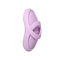 Смарт-вибратор для клитора Svakom Echo 2 Pink Lilac, подогрев до 38 °C, съемная насадка на палец
