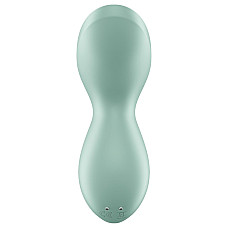 Вибратор для клитора с жемчужной стимуляцией Satisfyer Exciterrr Mint, 2 независимых мотора