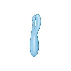 Клиторальный смарт-вибратор Satisfyer Threesome 4 Blue с тремя пальчиками