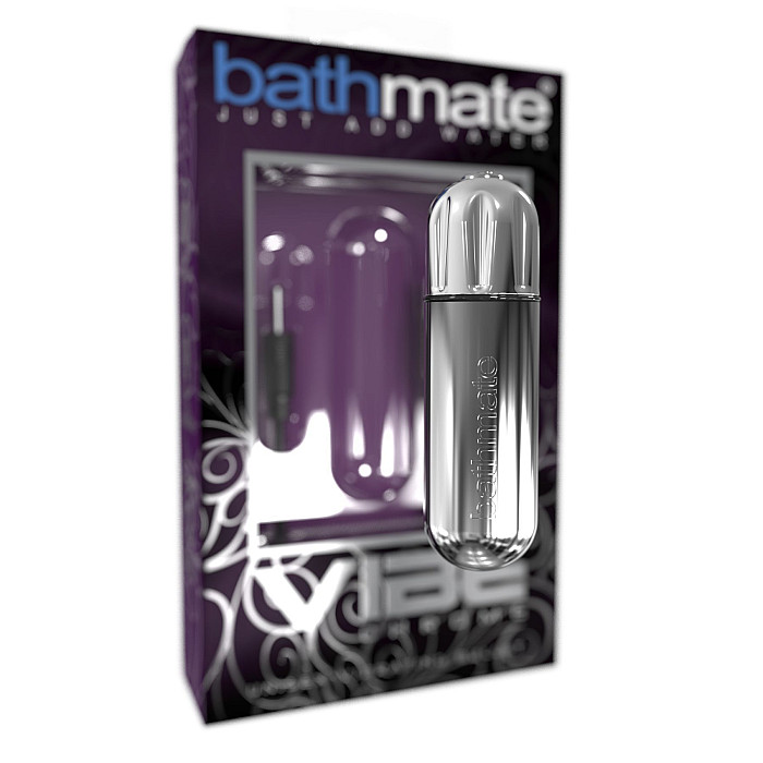 Вібропуля Bathmate Vibe Bullet Chrome, глибока потужна вібрація