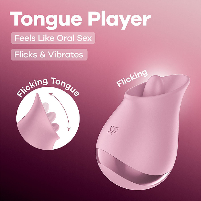 Вібростимулятор для клітора Satisfyer Tongue Player з язичком