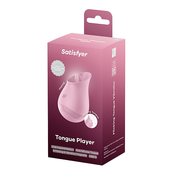 Вібростимулятор для клітора Satisfyer Tongue Player з язичком
