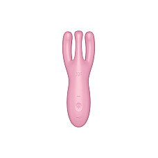 Клиторальный смарт-вибратор Satisfyer Threesome 4 Pink с тремя пальчиками