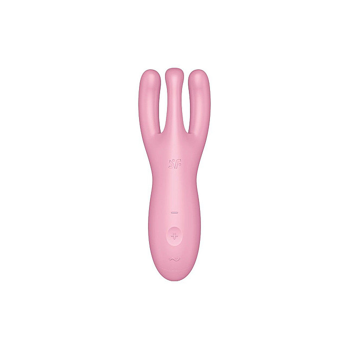 Клиторальный смарт-вибратор Satisfyer Threesome 4 Pink с тремя пальчиками