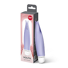 Вібратор з пелюстками Fun Factory VOLITA purple, компактний, дуже тихий, на батарейках