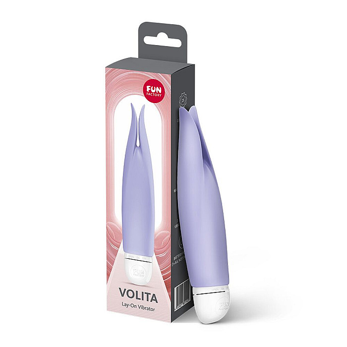 Вібратор з пелюстками Fun Factory VOLITA purple, компактний, дуже тихий, на батарейках