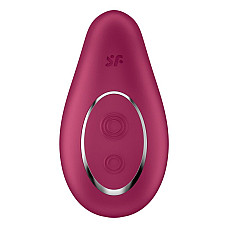Вибратор Satisfyer Dipping Delight Berry, 2 мотора, гибкий кончик