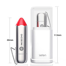 Вибропуля Leten The Second scented powder с индукционной зарядкой, водонепроницаемая, очень мощная
