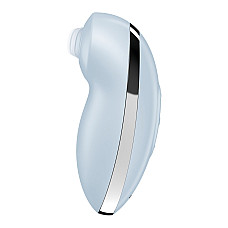 Вибростимулятор-пульсатор Satisfyer Tap & Climax 2 Blue, эффект постукивания пальцем